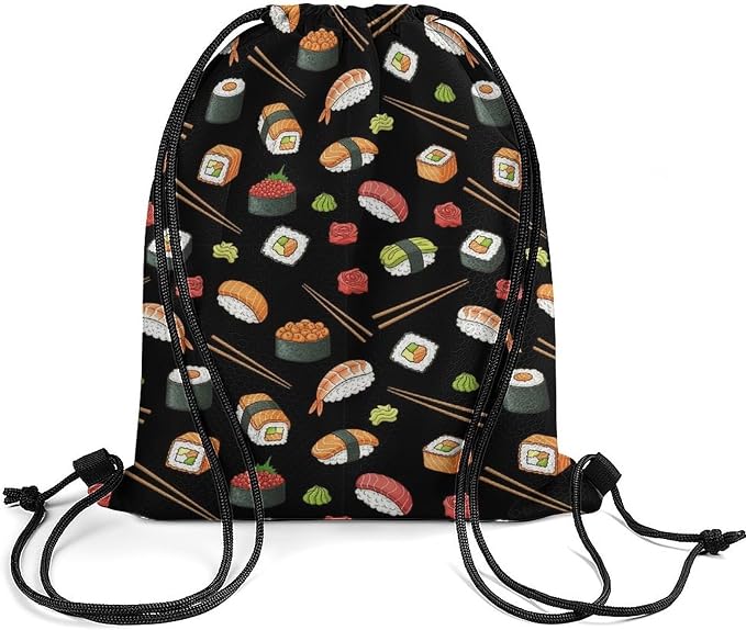 Travel Drawstring Backpack Theft Proof Cinch Sack Water Resistant Sackpack - Image 2