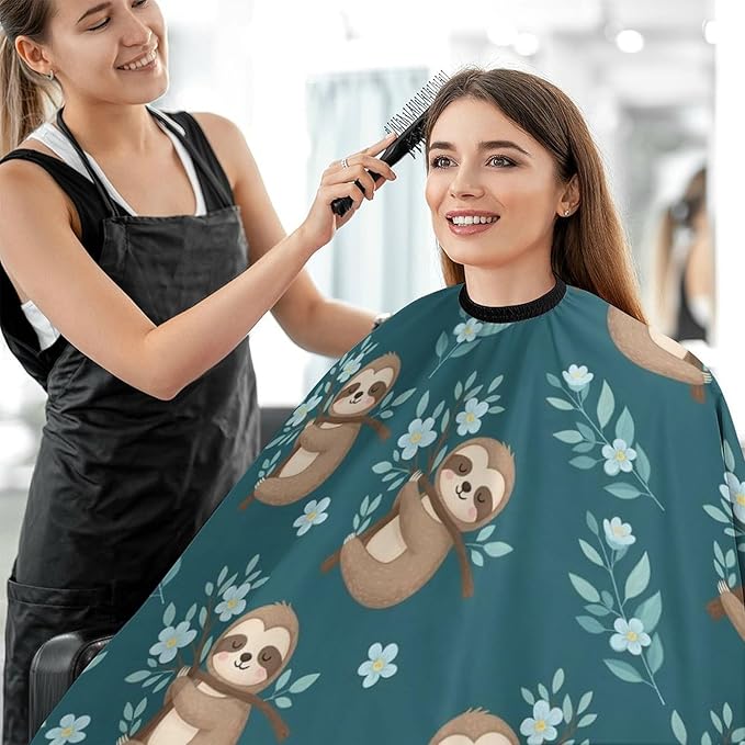 Hairdresser Cape with Neck Clasp for Coloring/Perming/Styling