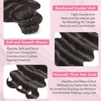 Clip in Hair Extensions Real Human Hair Body Wave 2 Dark Brown Clip in 100% Brazilian Remy Human Hair Extensions 8pcs Per Set with 18 Clips Double Weft 18 Inch 100g/3.6oz