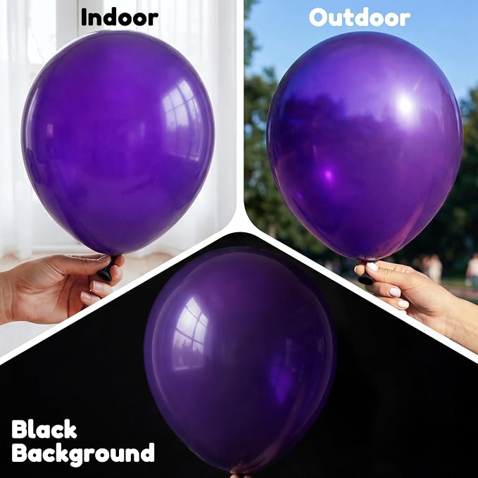 Purple Balloons, Baby Shower, Anniversary, Graduation, Wedding Decorations - Image 4