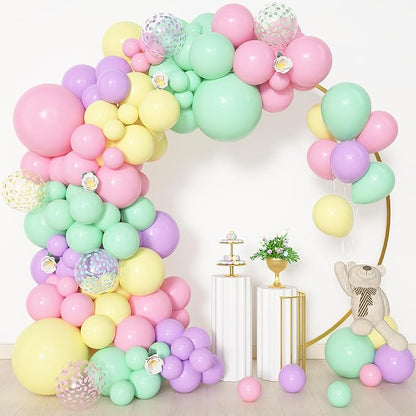 Amandir 153pcs Pastel Balloons Garland Arch Kit Different Sizes | 18 12 10 by Amandir