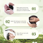 Dark Brown Hair Dye Shampoo,Gray Hair Cover up Herbal Semi-Permanent Hair Color Shampoo for Women Men
