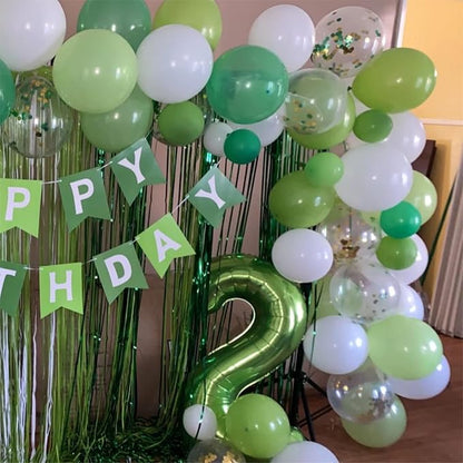 40 Inch Green Large Numbers Balloons 3, Self Inflating Digit 3 Helium Balloons - Image 5