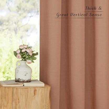NICETOWN Thick Linen Textured Curtains - Image 3