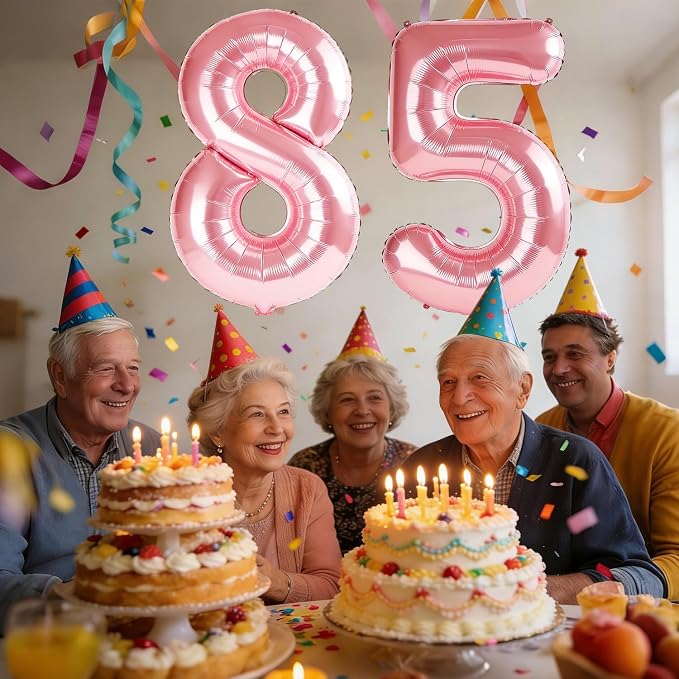 40 Inch Number 85 Balloons for 85th Birthday Party Decorations, 0-100 Jewelry - Image 2