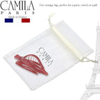 Camila Paris CP3232 French Hair Clips, Large Side Slide Hair Clips for Volume Hair, Strong Hold No Slip Grip, Girls Hair Claw Clips for Women, Durable Styling Girls Hair Accessories, Made In France