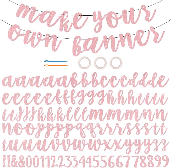 BEISHIDA 116 PCS A-Z DIY Letter Banner Kit Make Your Own Banner，Including 111 by Beishida