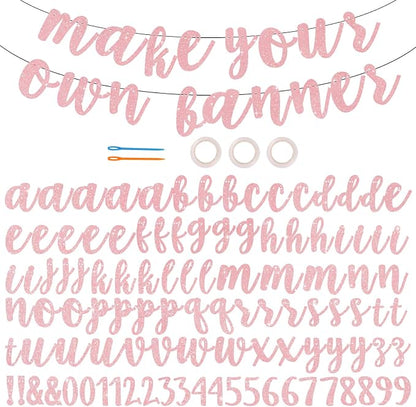 BEISHIDA 116 PCS A-Z DIY Letter Banner Kit Make Your Own Banner，Including 111 by Beishida