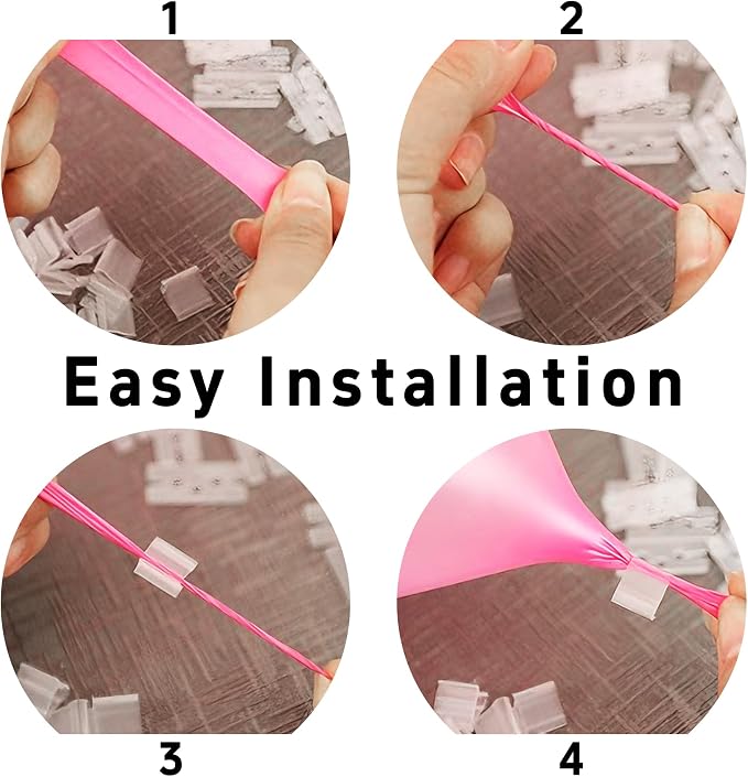 200PCS V-Shaped Transparent Plastic Balloon Clips - Image 6