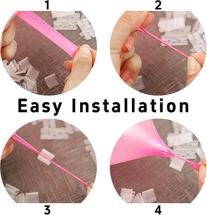 200PCS V-Shaped Transparent Plastic Balloon Clips - Image 6