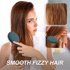Mini Hair Bursh for Kids Women and Men, Protable Travel Size Hair Brush for Pockets Purse backpack,Mini Detangler Brush for All Hair Types, Small Hair Brush for Detangling(1 Pack-Green)