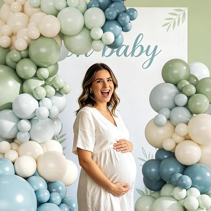Blue and Green Balloon Arch Kit - Image 4