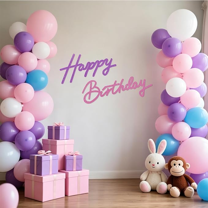 TONIFUL Happy Birthday Sign for Backdrop - Image 4