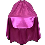 Salon Styling Capes for Clients, Hair Dye Cutting Capes with Elastic Hooks, Waterproof Light Weight Satin Sheen Styling Cape Barber Gown for Stylist, 63”*56”(Purple)