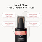 2-in-1 Korean Hair Perfume Oil & Serum with Morrocan Argan Oil & 12 Amino Acids for Dry, Damaged, Glass Hair Shine & Frizz-Control – Paraben & Alcohol-Free – Peach Floral Musk – 100ml / 3.38 fl oz