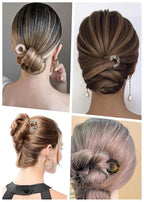 6PCS French Hair Pin for Women,U-Shaped French Pin Flat Hair Clips Hair Styling Pins for Thin Thick Hair,Strong Hold Hair Fork for Buns