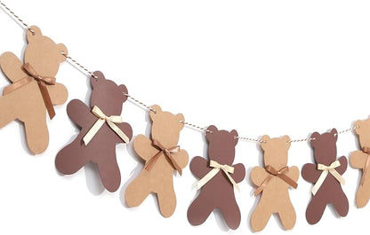 We Can Bearly Wait Teddy Bear Garland -Teddy Bear Birthday or Gender Reveal by Agkvw