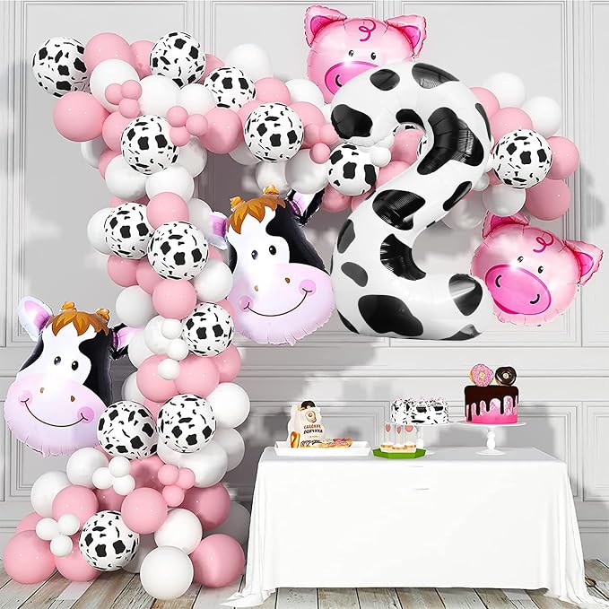 Cow Print Balloons 40 Inch Cow Print Number 2 Balloon Big Number 2 Balloon Moo - Image 7