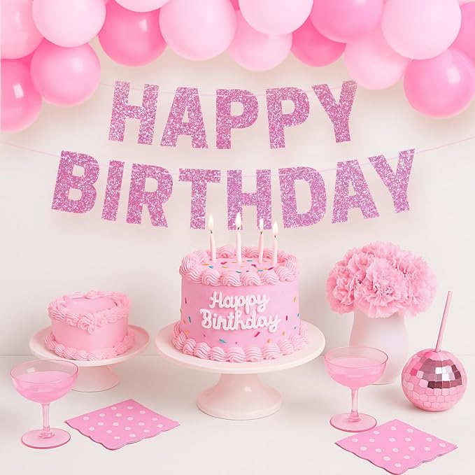 Pre-Strung Happy Birthday Banner - Image 2