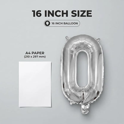 20 Pieces Foil Mylar Number Balloons 0 to 9 Set - Image 8