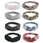 Elastic Knotted Headbands for Women Cloth Head Hair Bands for Women's Hair Non Slip Boho Wrap Twisted Hair Accessories