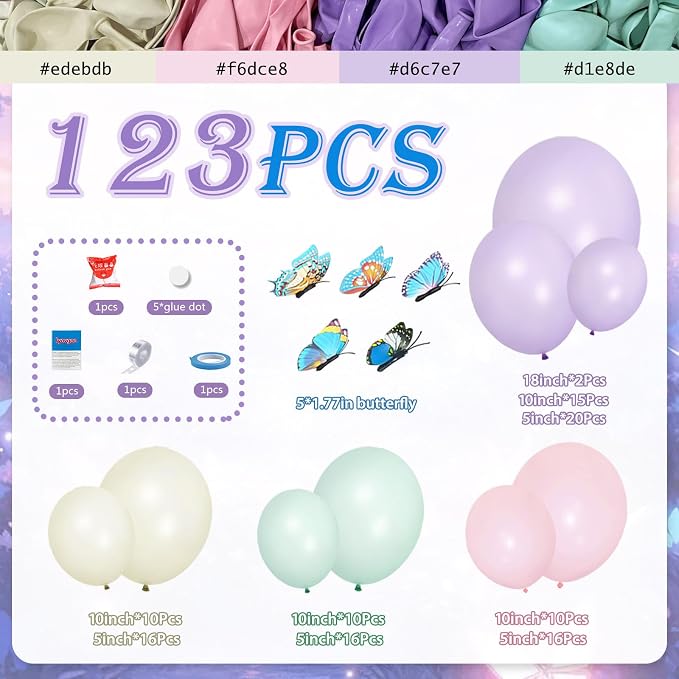 Butterfly Balloon Arch Kit - Image 8