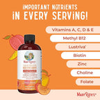 MaryRuth Organics Liquid Multivitamin+Hair Growth | Biotin 10000mcg | Lustriva Hair Growth Supplement | Clinically Tested in Women for Thicker Hair&Facial Wrinkle | Skin Care | Ages 18+ | 15.22 Fl Oz