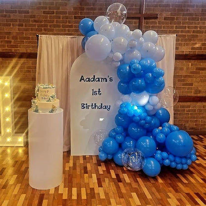 Blue Balloons Arch Kit, ADOINBY 139Pcs Macaron Blue Royal Blue Balloon Garland - Image 4