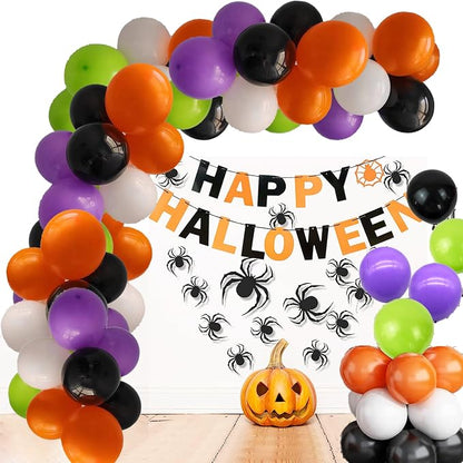 100pcs Halloween Balloons w/Ribbon 12 Inch - Image 5