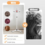 YIYIBYUS Stand Hair Dryer, Professional Orbiting Rotating Hair Processor Hair Dyeing, Oil Treatment, Hair Drying, Heating, Perm Styling for Salon SPA (White)