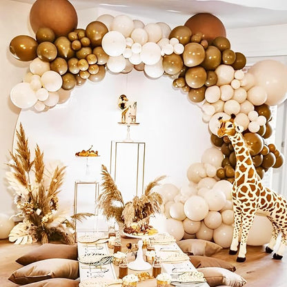 Voircoloria 66pcs Brown Latex Party Balloons, 12inch | - Image 5
