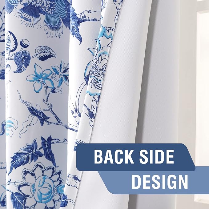 H.VERSAILTEX Blackout Curtains 96 Inch Length 2 Panels Set Floral Print Curtain - Image 6