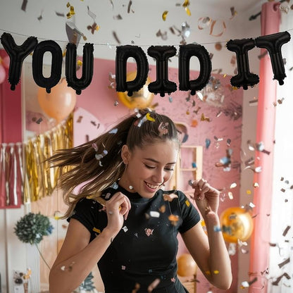 16 Inches YOU DID IT Graduation Letter Balloons Banner - Image 6