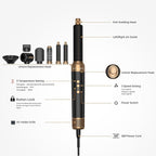 Blow Dryer Brush, 7 in 1 Hair Dryer Hot Air Brush 110,000 RPM with Negative Ion Hair Styler for Fast Drying Straightening Curling Voluming