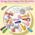 Premium Snap Mini Hair Clips - Kids Metal Non Slip Hair Bow Clips for Girls Toddlers Hair Accessories (Colorful 30 Colors)