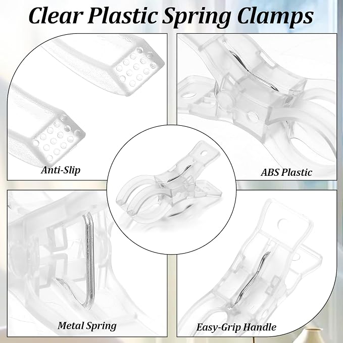20 Pack 3.5" Spring Clamp, for Balloon Arch Kit, Birthday Decoration, - Image 3