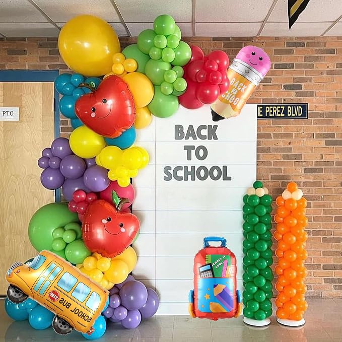 Back To School Balloon Arch Garland Kit, First Day of School Decorations | - Image 8