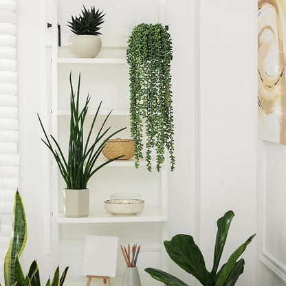 10 Pcs Artificial Succulents Hanging Plants, Fake String of Pearls Greenery - Image 6