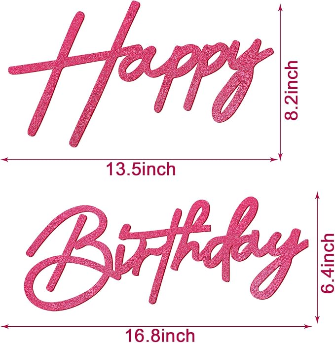 Happy Birthday Sign for Backdrop - Image 2