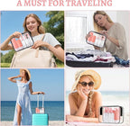 Travel Size Bottles for Toiletries 25Pack TSA Approved Toiletry Bottles Leak Proof Travel Kit with Clear Toiletry Bag Lotion Skincare Shampoo Cosmetic Container