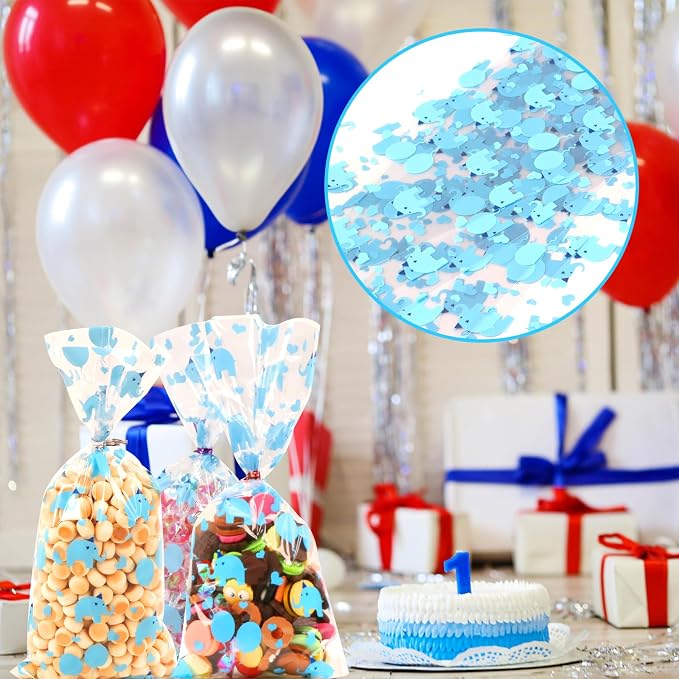 100 Pcs 5"X11" Gift Wrap Cello Cellophane Treat Bags Clear Candy Cookie Plastic - Image 7