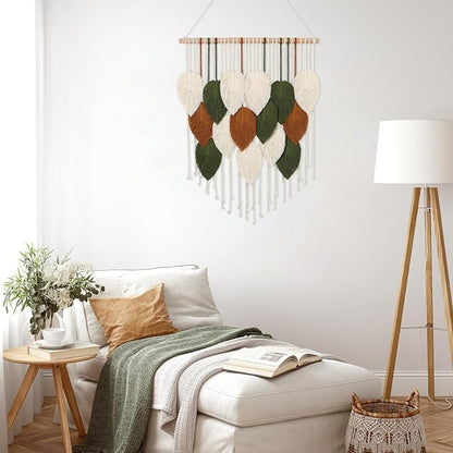 Macrame Wall Hanging Boho Woven Tapestry Chic Home Decor Modern Wall Art | - Image 6