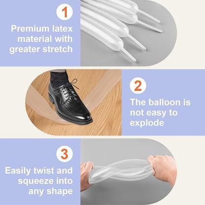 260 Balloons 100 PCS White - Image 4