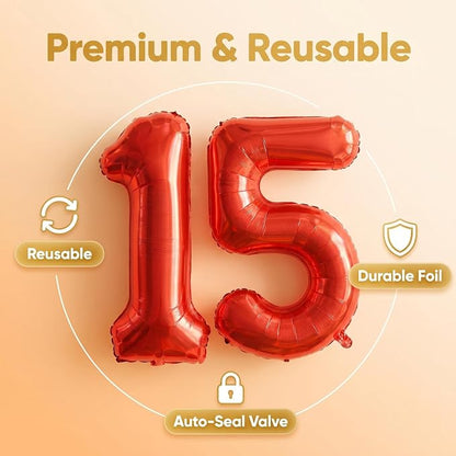 YPSelected 32 Inch Large Foil Helium Number Balloon Birthday Wedding Party 0-9 - Image 6