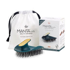 Manta Curls Anti-Breakage Hairbrush – Detangling Brush for Curly & Afro Hair, Gentle Wet & Dry Hairbrush for Women, Soft Teal