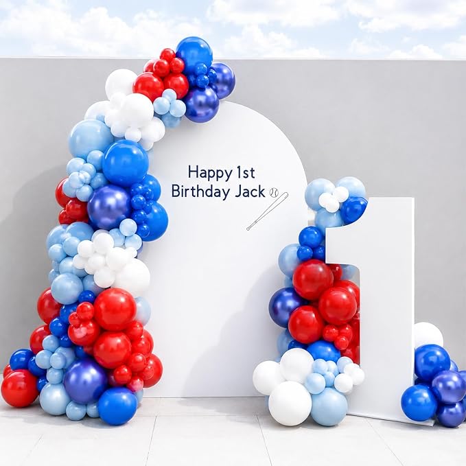 Red Blue White Balloons - Image 5