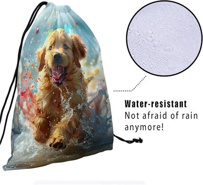 Giwawa Golden Retriever Gymnastics Grip Bag Dog Pet Drawstring Grip Bag - Image 4