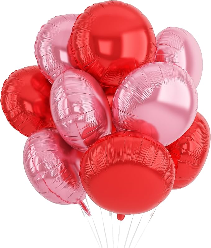 20PCS 18 Inch Round Foil Balloon, Giant Round Foil Aluminum Balloon by Paready