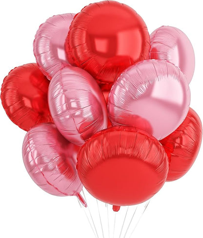 20PCS 18 Inch Round Foil Balloon, Giant Round Foil Aluminum Balloon by Paready