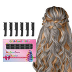 MSDADA New Hair Chalk Comb Temporary Hair Color Dye for Girls Kids with Light Color Hair, Washable Hair Chalk for Girls Age 4 5 6 7 8 9 10 Birthday Cosplay DIY, Christmas,New Year (Black)